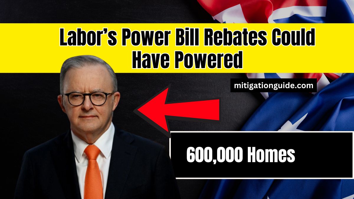 Labor’s Power Bill Rebates Could Have Powered 600,000 Homes